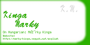 kinga marky business card